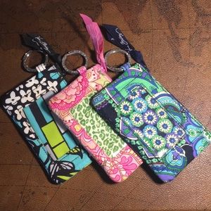Vera Bradley Zip ID Case 3 Colors or Separately